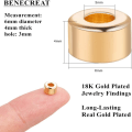 Miniatyrbilde 6 av 6: 50 stk Søyle Bail Beads Slide Charm Carrier Hanger Links Kausjon