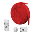 Pikkukuva 1 / 10: Paina Lock kengännauha Quick No Tie kengännauhat PUNAINEN red
