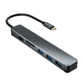 Miniatyrbilde 9 av 10: USB C HUB Type-C 3.1 GRÅ Grey