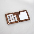 Miniatyrbillede 10 af 10: Farve Mixing Box Sort Valnød Tom Box Palette FARVE 2 MED Color 2 with Clip