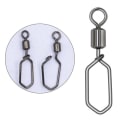 Miniatyrbillede 3 af 9: 50 stk Fishing Snap Connector med Pin Rolling Swivel 2 2 2