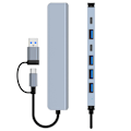 Miniatyrbillede 8 af 10: USB C HUB Type-C splitter 8 IN 1 8 IN 1