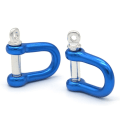 Miniatyrbilde 5 av 10: Solid karabinkrok D Buestifter BLÅ 6MM Blue 6mm