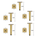 Pikkukuva 2 / 10: Huonekalut Pyörät Jalkojen jalat GOLD 30cm Gold 30cm