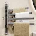Pikkukuva 1 / 10: Pyörivä pyyheteline grey 4 rods-4 rods