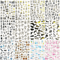 Miniatyrbilde 1 av 10: 12 stk Marmor Negleklistremerker Neglekunst Klistremerke A-12PCS A-12PCS A-12pcs