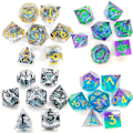 Miniatyrbillede 4 af 10: 7 STK Resin Dragon Eye Terning Halloween Longan Terning 5 5 5
