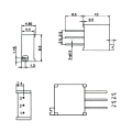 Miniatyrbild 3 av 10: 50st trimmerpotentiometer 3296W 50st 2K 50st 2K 50pcs 2K