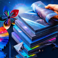 Miniatyrbillede 8 af 10: Origami Paper Paper Art Materiale 02 02 02