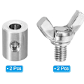 Miniatyrbillede 3 af 5: 2 Stk Sommerfuglespænde Wire Reb Clips 2 STK 2pcs