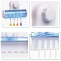 Miniatyrbillede 5 af 7: 2 Stk Tandbørsteholder Tandbørstestativ Tandbørsteopbevaring Blue 2Pcs-2Pcs
