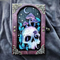 Miniatyrbillede 1 af 10: Skull Hidden Key Journal Keepsake Memory Journal 01 01 01