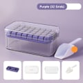 Miniatyrbild 1 av 10: Ice Cube-bricka Ice Cube Maker mould LILA 32 GASTER 32 RASTER Purple 32 Grids-32 Grids