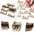 Miniatyrbilde 6 av 10: 15 stk/sett Ramadan Kareem Dekorasjon Trepynt JM01339 JM01339