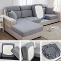 Miniatyrbild 7 av 7: Enfärgad Cover LJUSGRÅ 3-SITSER 3-SITSER Light Gray 3 Seater-3 Seater