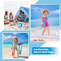 Miniatyrbillede 4 af 10: Mesh Strandtaske Legetøj Organizer Net ROSE RED rose red