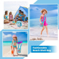 Pikkukuva 4 / 10: Mesh Beach Bag Toy Organizer Net ROSE RED rose red