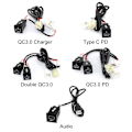 Miniatyrbilde 2 av 10: Billader Laderuttak QC3.0 PD QC3.0 PD QC3.0 PD