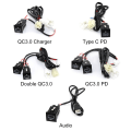 Miniatyrbillede 2 af 10: Biloplader Opladerstik QC3.0 OPLADER QC3.0 OPLADER QC3.0 Charger
