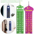 Miniatyrbillede 7 af 10: Eid Mubarak Filt Kalender BLÅ 1 BLÅ 1