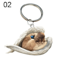 Miniatyrbild 1 av 10: Wing Dog Keychain Dog Key Ring 02 02 02