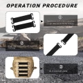 Pikkukuva 4 / 10: Molle Patches kiinnityskoukku MUSTA STYLE 2 STYLE 2 Black Style 2-Style 2