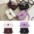Miniatyrbillede 4 af 6: Fashion Alligator PU Crossbody Satchel Taske Alligator Texture Brown