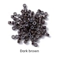 Miniatyrbillede 1 af 10: 500STK Hårperler Micro Links Ringe MØRKEBRUN Dark Brown