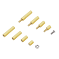 Miniatyrbillede 5 af 8: 180 stk. Hex Messing Spacer Sortiment Kit Standoff skruemøtrik