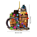 Miniatyrbillede 7 af 7: Hat Støvler Ornament Xmas Tree Hanging Sign E-3PCS E-3PCS E-3pcs