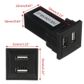 Miniatyrbild 2 av 8: USB Biloplader Telefonoplader Bilhurtigoplader 1pcs