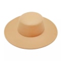 Miniatyrbilde 7 av 10: Dame Flatcap Wide Rim Filt Hat CAMEL Camel