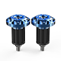 Miniatyrbillede 1 af 4: 2 stk Motorcykler Styr Styr Styr Ender Styr Grip Plug blue