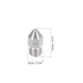 Miniatyrbillede 2 af 6: 5 stk MK8 3D Printer Dyse Ekstruder Print Hoved M6 3D Printer