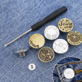 Miniatyrbild 6 av 10: 4Pack 10st/pack Jeansknappar Midjeförlängare Knapp STYLE 2 Style 2