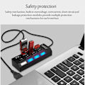 Miniatyrbillede 7 af 10: USB HUB Adapter SORT black