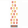 Pikkukuva 4 / 7: Hopscotch Game lattiatarrat kädet ja jalat print