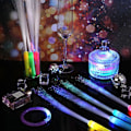Pikkukuva 5 / 10: Glow Fiber Optic Wand Light Up Stick Glow Sticks Random color