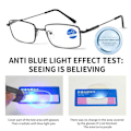 Pikkukuva 2 / 10: Anti-Blue Light lukulasit Neliömäiset silmälasit RUSKEA Brown Strength 350
