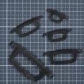 Miniatyrbilde 8 av 10: 4stk Ekstern stropping Plastspenne Snap 20MM 20mm