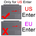 Miniatyrbillede 2 af 8: Tastaturdæksel Laptop GRADIENT COLOR GRADIENT FARVE Gradient Color