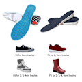 Miniatyrbild 7 av 10: Memory Foam Invisible Height Öka innersulor BLÅ-4CM Blue-4cm