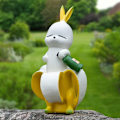 Pikkukuva 1 / 5: Banana Rabbit Art Patsas Banana Rabbit Figuurit Sisustuskoristeet Rabbit
