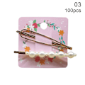 Pikkukuva 1 / 10: 100 kpl/erä Hiusneula Pakkauskortti Voimapaperikortti 100 KPL 03 100pcs 03