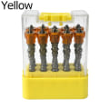 Miniatyrbilde 1 av 10: Cross Drill Bit Skrutrekker Bits GUL Yellow