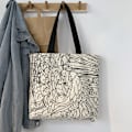 Miniatyrbillede 1 af 10: Kvinders taske med stor kapacitet Cute Style Canvas Tote Bag C C C