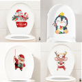 Miniatyrbillede 7 af 10: Juletoilet-klistermærke Xmas Wall Decal STYLE 2 STYLE 2 Style 2