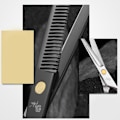 Miniatyrbillede 4 af 10: Klipningssaks Hårklippesaks SORT 8STK 8STK black 8PCS-8PCS