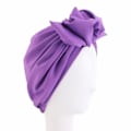 Miniatyrbillede 1 af 9: Kvinder Turban Cap Dame Hovedomslag LILLA purple