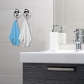 Pikkukuva 8 / 9: 6 kpl Imukuppikoukku Tyhjiö Imu Suihkukoukut Viittakoukut silver 6pcs-6pcs